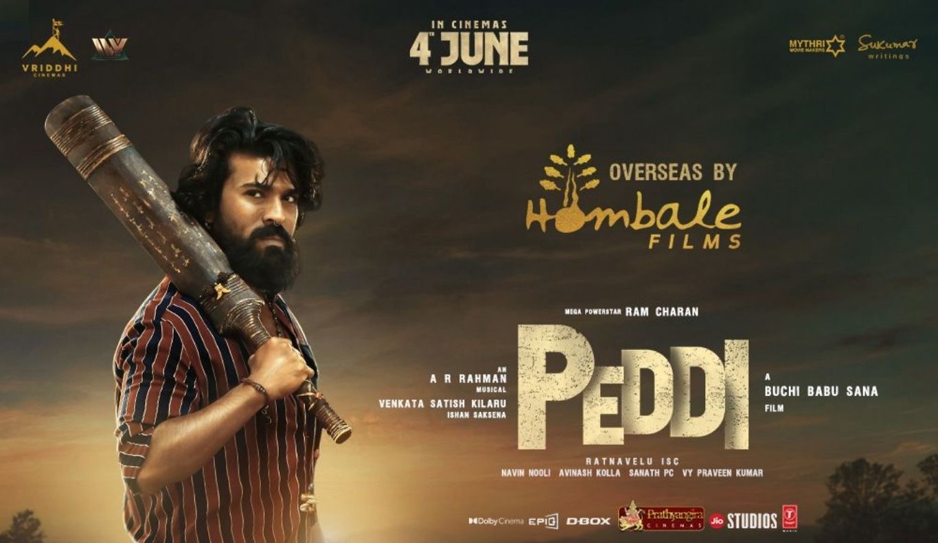 hombale films announces its first ever overseas distribution venture with ram charans peddi