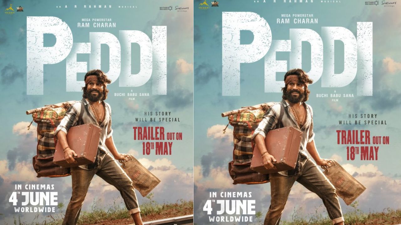 ram charan peddi movie trailer release date may 18 mumbai janhvi kapoor