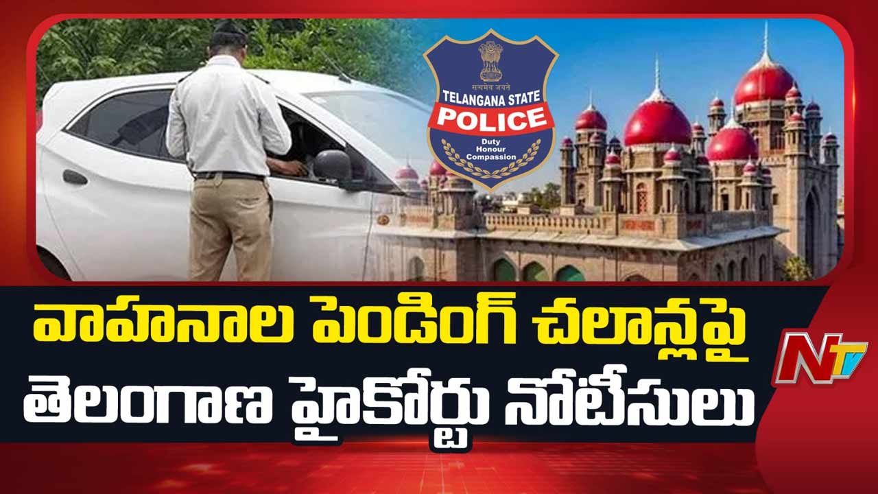 telangana high court notices vehicle seizure pending challans