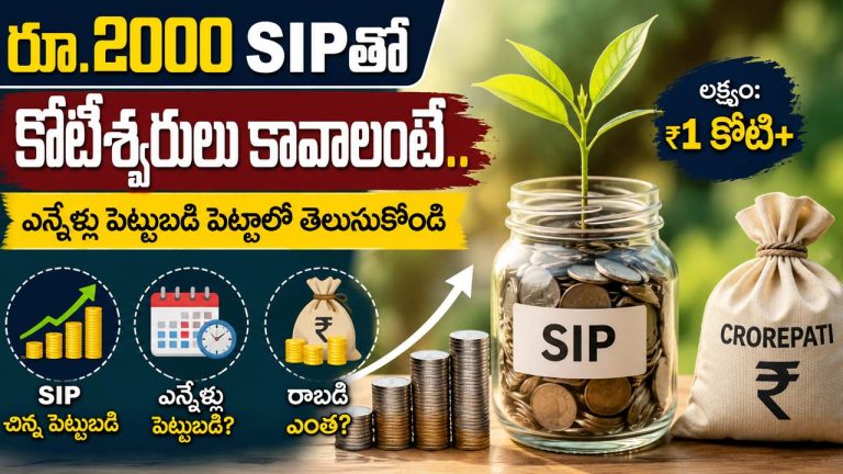 SIP: రూ.2000 SIPతో కోటీశ్వరులు కావాలంటే.. ఎన్నేళ్లు పెట్టుబడి పెట్టాలో తెలుసుకోండి!