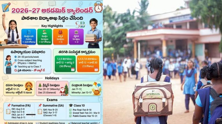 AP Schools Reopen: నేటి నుంచే బడి గంట.. 2026-27 అకడమిక్ క్యాలెండర్ విడుదల.. హాలిడేస్ లిస్ట్ ఇదే!