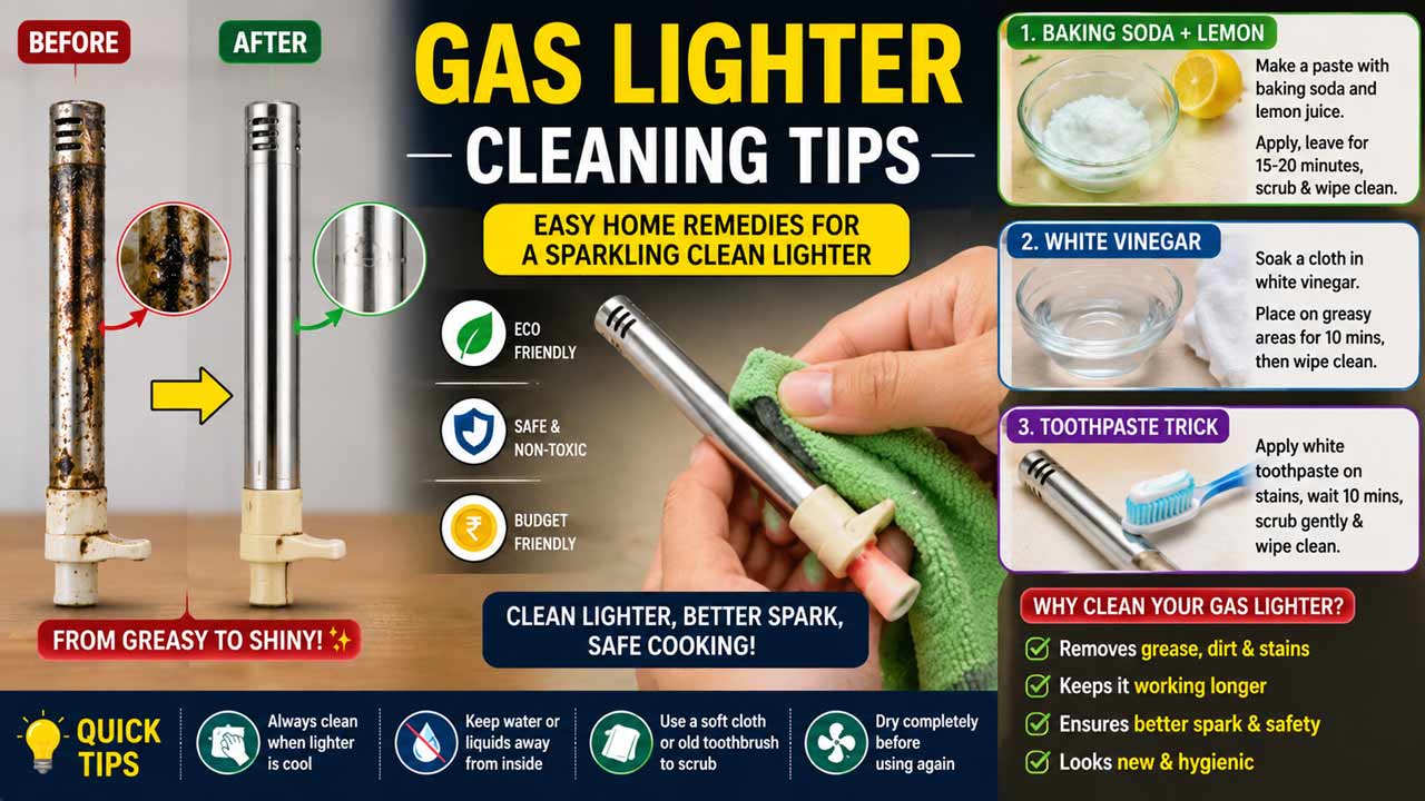 Gas Lighter Cleaning Tips: గ్యాస్ లైటర్‌పై మొండి మురికి పోవట్లేదా?.. ఇలా చేస్తే క్షణాల్లో క్లీన్