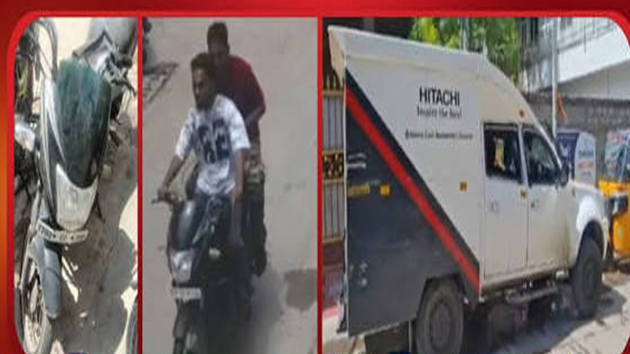 hyderabad atm cash van theft driver and son allegedly steal rs 17 lakh