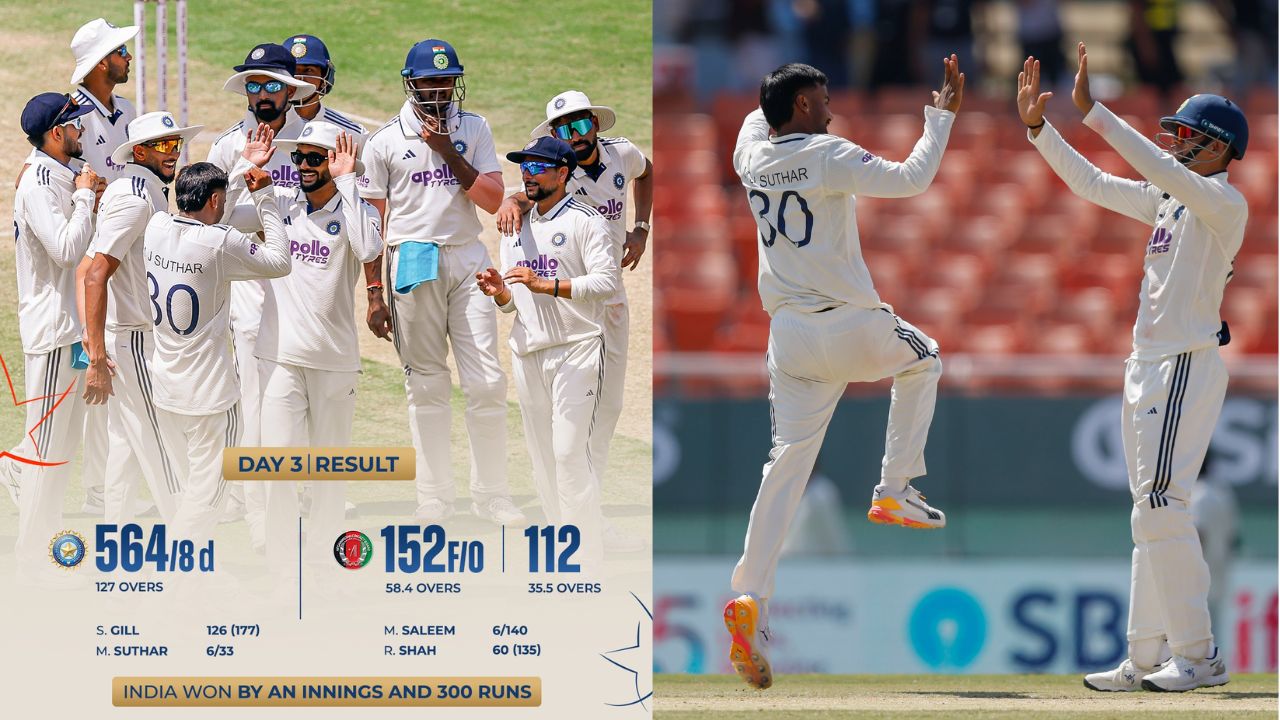india vs afghanistan test match mullanpur result india biggest win