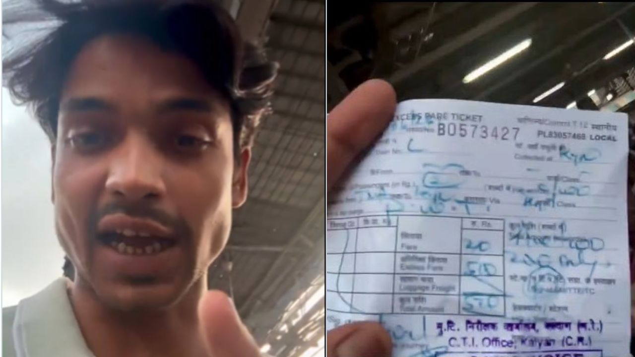 indian railways passenger fined rs 520 for expired platform ticket after train delay video goes viral