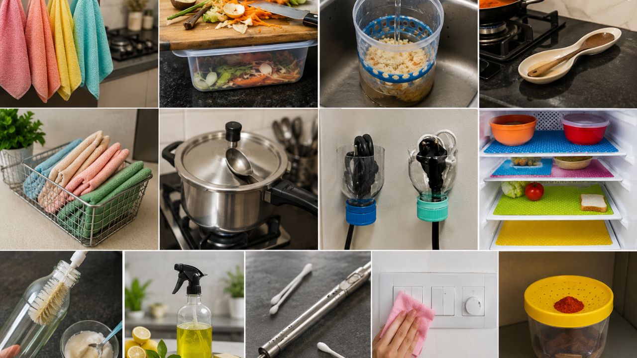 Cleaning Tips: ఇల్లాళ్లకు స్మార్ట్ కిచెన్ ఐడియాస్.. వంటగదిని క్లీన్‌గా ఉంచే 12 అదిరిపోయే చిట్కాలు!