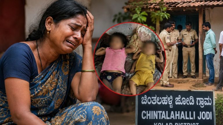 Kolar Tragedy: గుండెల్ని పిండేసే ఘటన.. ఇద్దరు పసిబిడ్డల ప్రాణాలు తీసిన కన్నతల్లి.. చివరకు..!