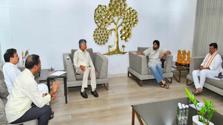NDA Meeting Andhra Pradesh: ఎన్డీఏ భేటీలో రాజ్యసభ స్థానాల పంపకం.. టీడీపీకి 3, జనసేనకు 1..?