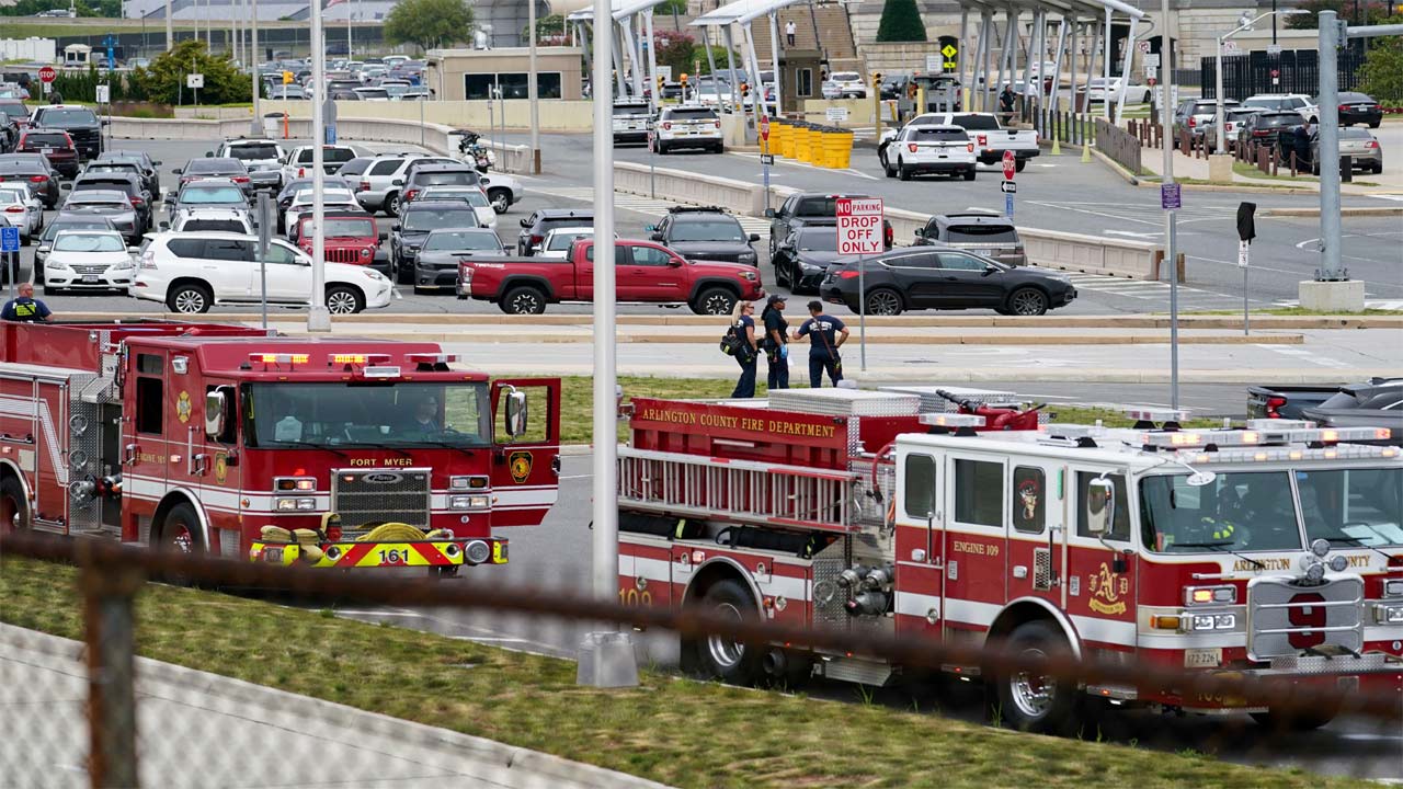 pentagon lockdown hazardous material alert air quality issue evacuation