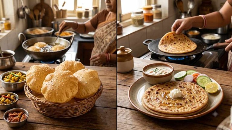 Poori vs Paratha: పూరీ Vs పరాఠా.. దేనితో ఆరోగ్యానికి ఎక్కువ ప్రమాదం..? తప్పక తెలుసుకోవాల్సిన నిజాలు