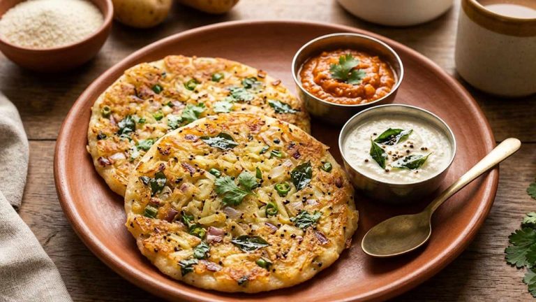 Potato Uttapam Recipe: బ్రేక్‌ఫాస్ట్‌లో కొత్త రుచి కావాలా? ఈ ఆలూ ఉత్తప్పం బెస్ట్.. 15 నిమిషాల్లో రెడీ..