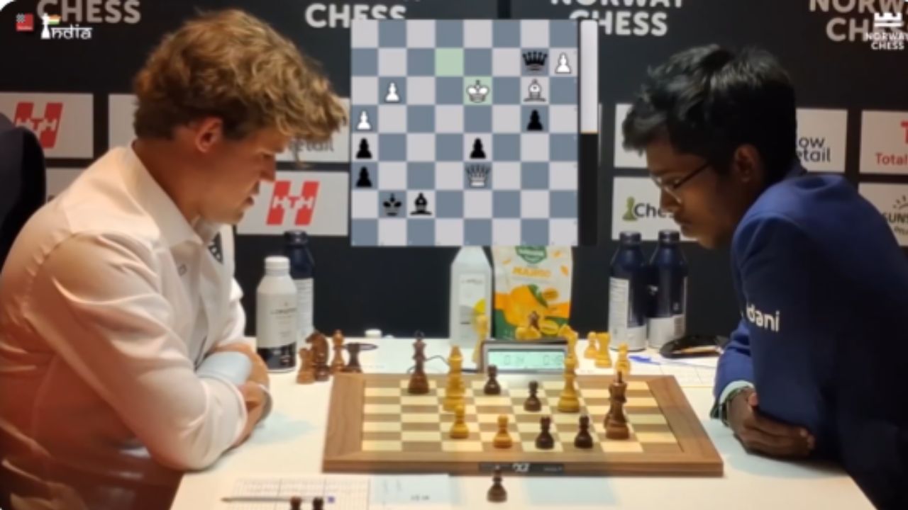 historic double victory praggnanandhaa beats magnus carlsen again in norway chess 2026