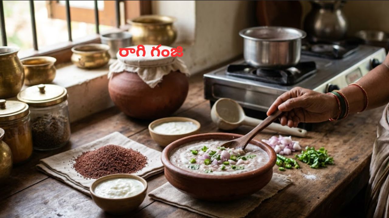 Ragi Ganji: శరీరానికి చల్లదనం, ఎముకలకు బలం.. సాంప్రదాయ ‘రాగి గంజి’ తయారీ చేసుకోండి ఇలా.!
