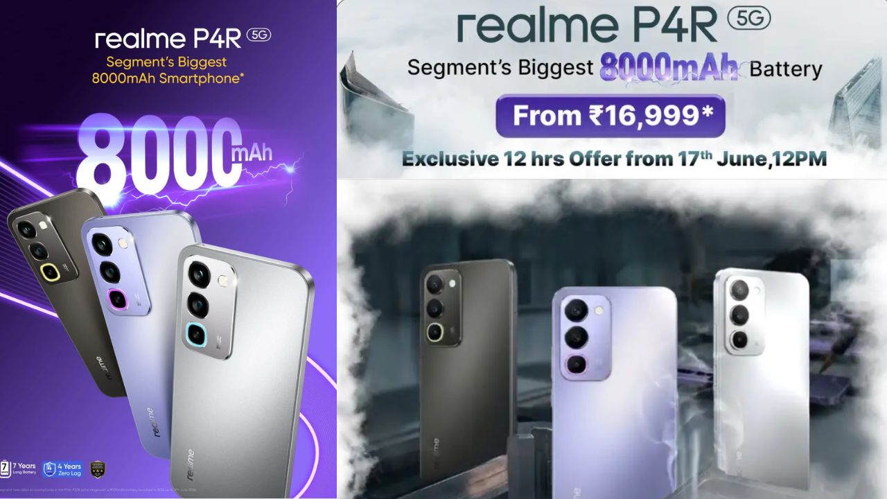 realme p4r 5g launched with 8000mah battery 144hz display starting at rs 18999
