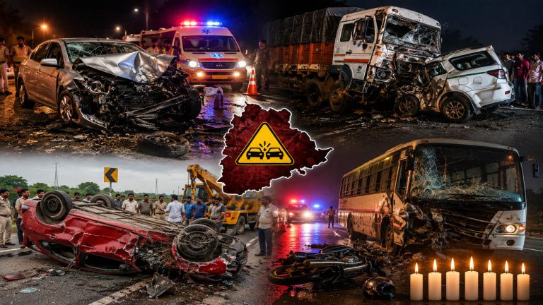 Road Accidents: తెలంగాణలో ఒకే రోజు మూడు ఘోర ప్రమాదాలు.. ఏడుగురు దుర్మరణం..