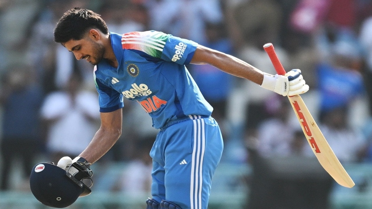 shubman gill 154 runs century india vs afghanistan 2nd odi