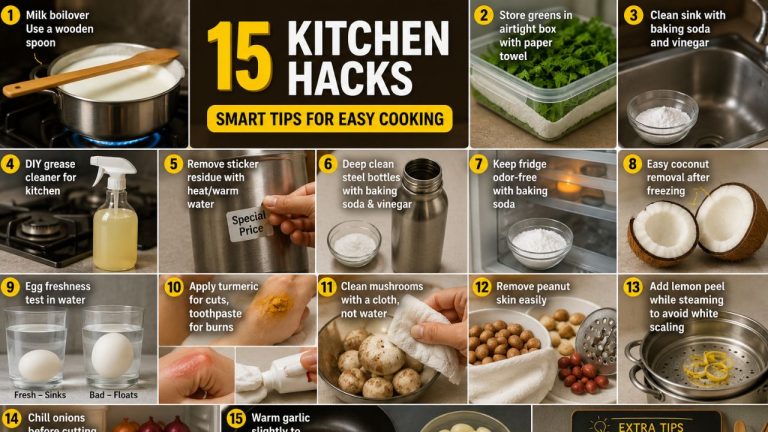 Cooking Hacks: ఇల్లాళ్లకు స్మార్ట్ హెల్ప్.. ఈ వంటింటి చిట్కాలు తెలిస్తే మీ పనులు నిమిషాల్లో అయిపోతాయి!