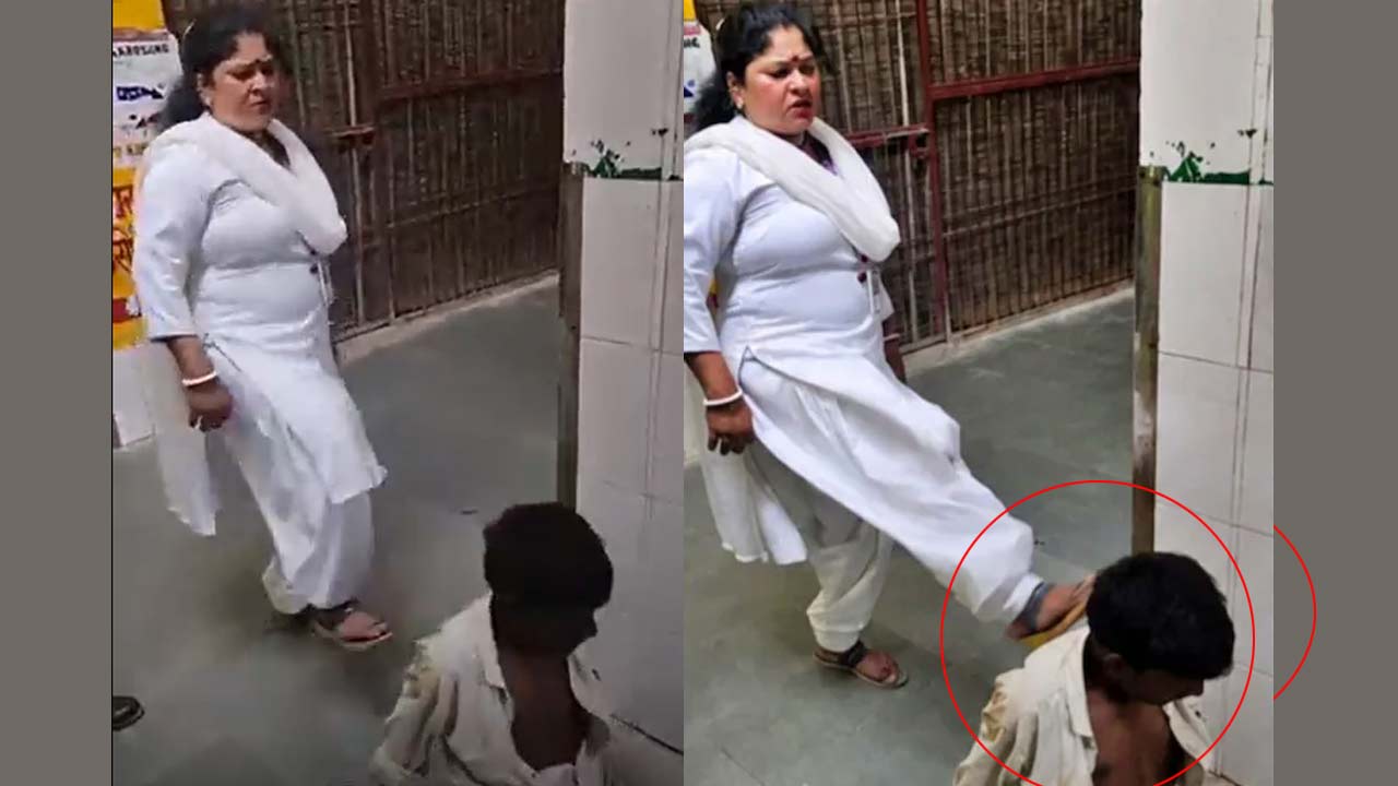raebareli hospital staff kicks mentally disabled patient video viral