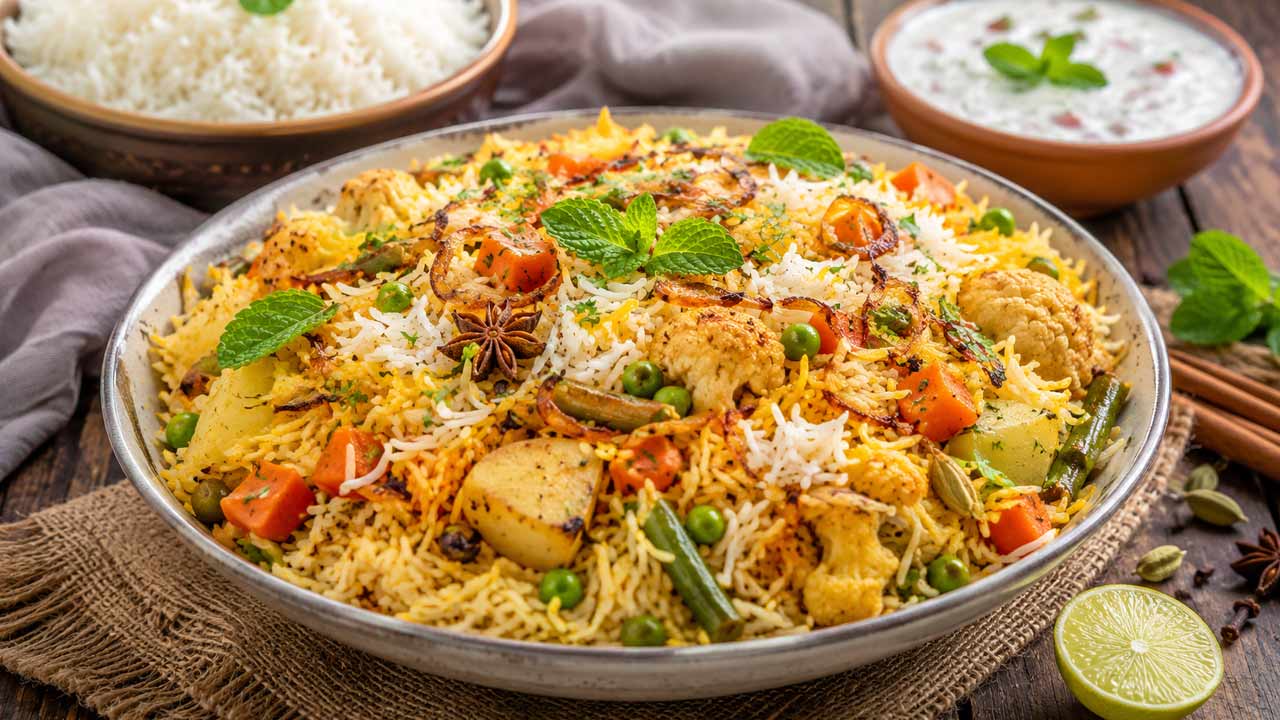 Veg Biryani with Leftover Rice: పాత అన్నాన్ని పారేయొద్దు.. 10 నిమిషాల్లో సూపర్ బిర్యానీ రెడీ