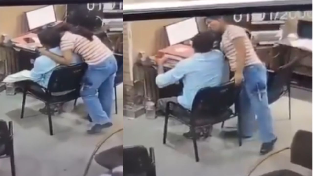 viral video up constable suspended after cctv footage from police station goes viral