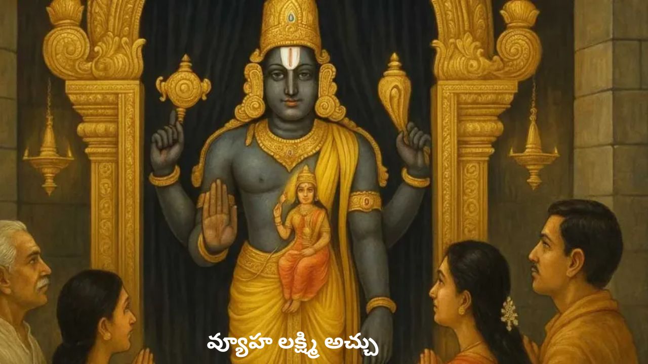vyuha lakshmi achu in tirumala the rare divine darshan on lord venkateswaras chest