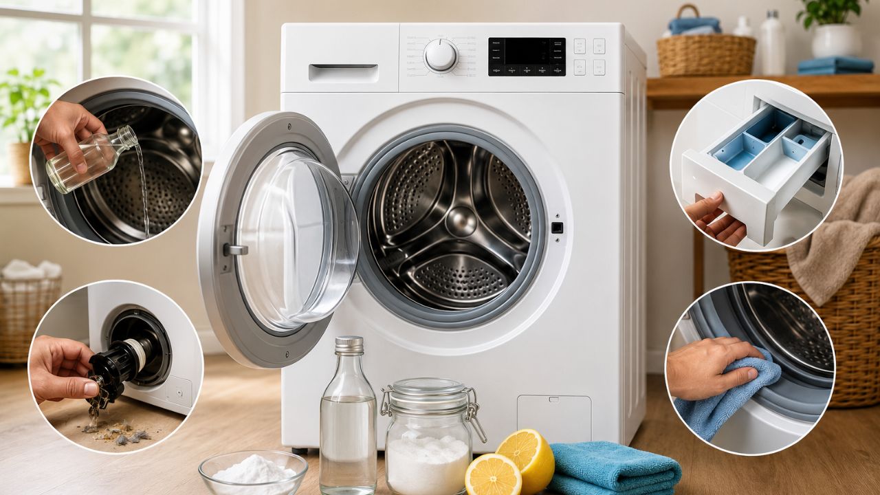 Washing Machine: మీ వాషింగ్ మెషీన్ బ్యాడ్ స్మెల్ వస్తోందా? కేవలం ఇంట్లోనే ఇలా ఈజీగా క్లీన్ చేసుకోండి!