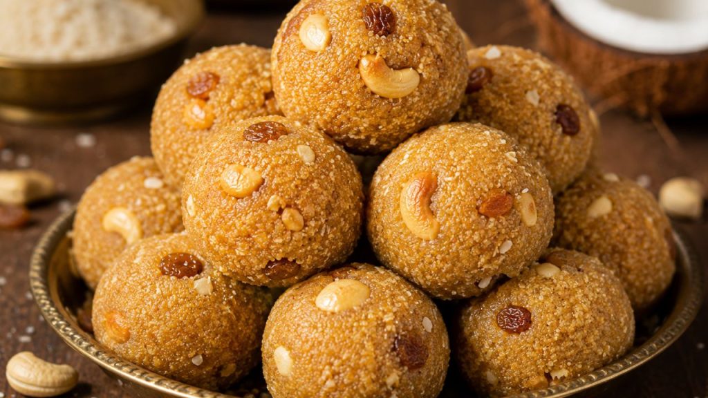 Jaggery Rava Laddu