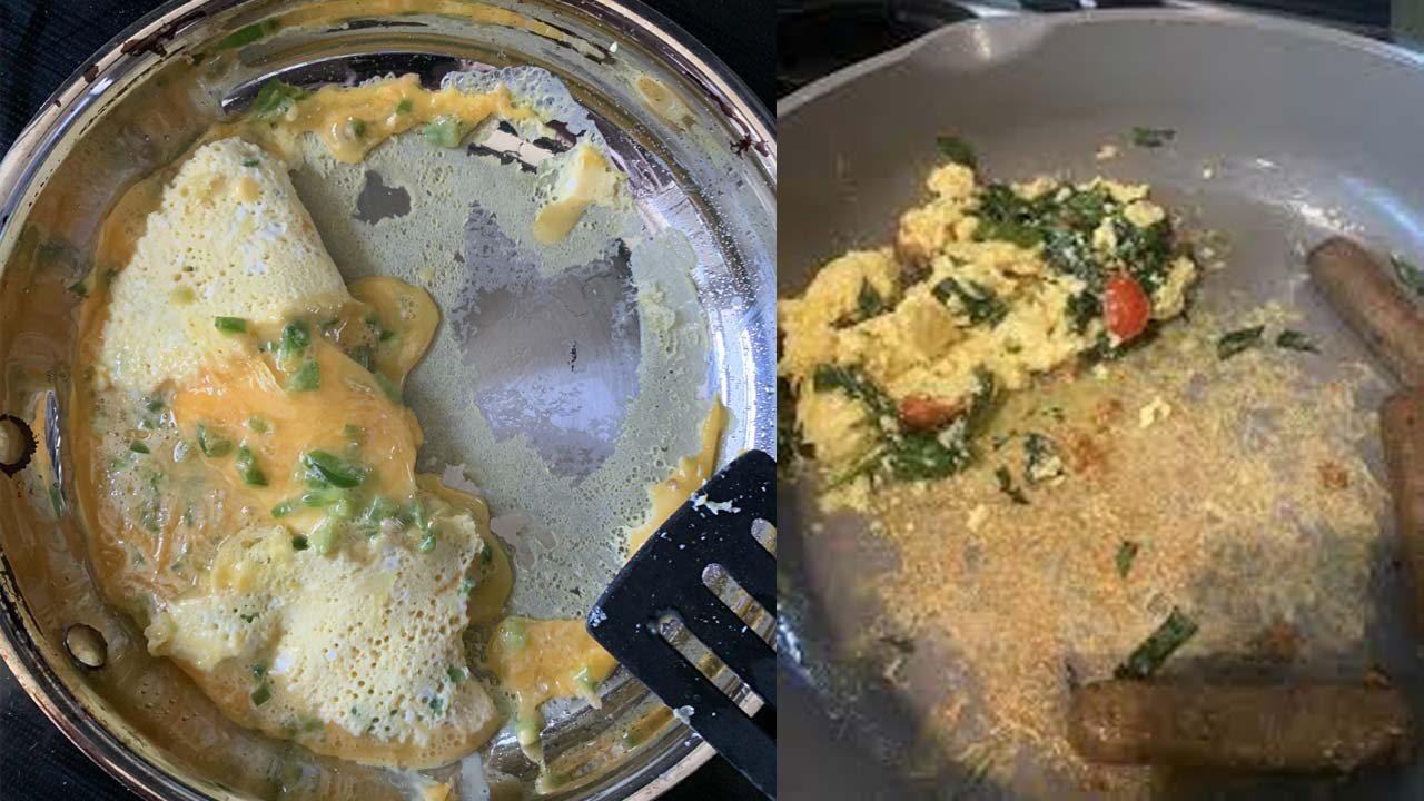 Kitchen Hacks: ఆమ్లెట్ పెనానికి అంటుకుపోతోందా? అయితే ఇలా చేయండి.!
