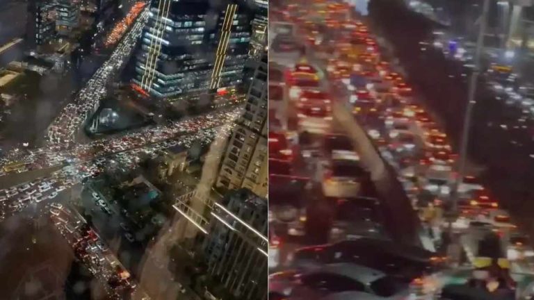 Hitech City Traffic : గంట వర్షం.. 3 గంటల నరకం..! హైదరాబాద్ ఐటీ హబ్‌ను ముంచేసిన భారీ వర్షం