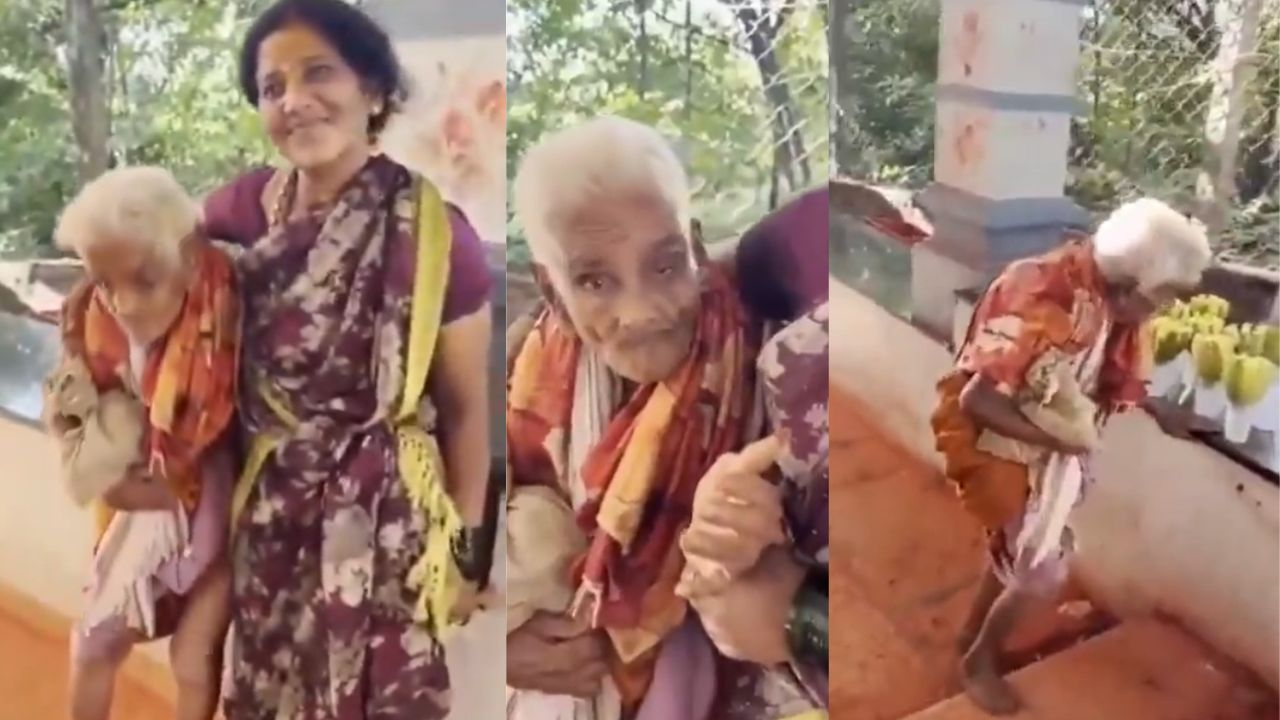 116 year old woman climbs tirumala alipiri steps viral video