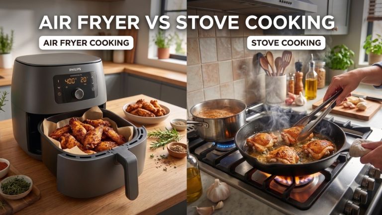 Air Fryer vs Stove Cooking: ఎయిర్ ఫ్రయర్ Vs స్టవ్‌ వంట.. ఆరోగ్యానికి ఏది మంచిది.?