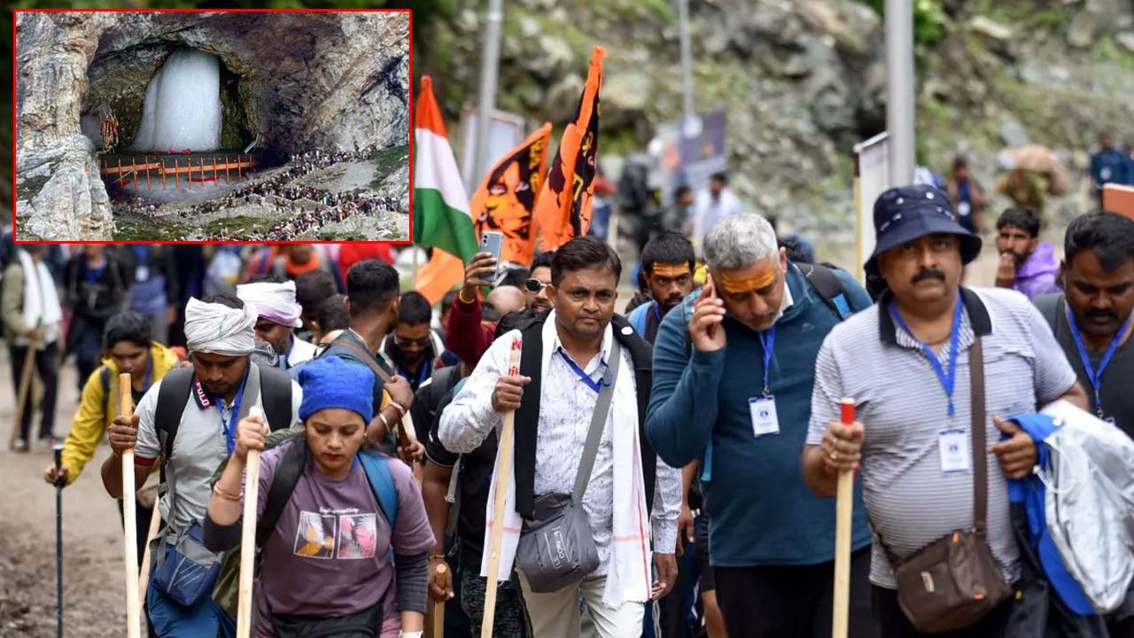 heavy rain forces suspension of amarnath yatra from pahalgam and baltal routes