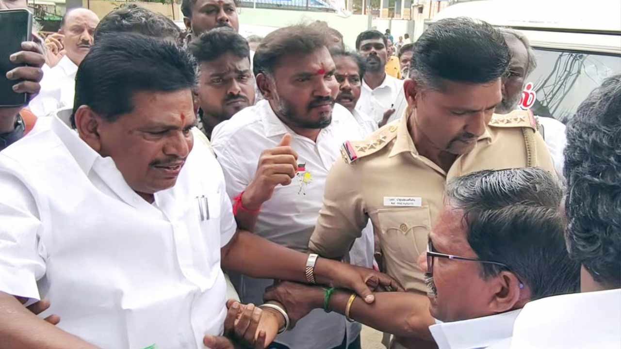 dmk ex minister arrested over remarks on cm vijay and trisha after court rejects bail
