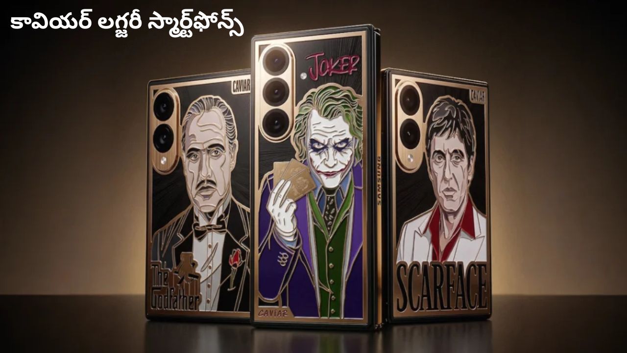 caviar unveils 24k gold samsung galaxy z fold 8 legends collection inspired by scarface godfather and joker