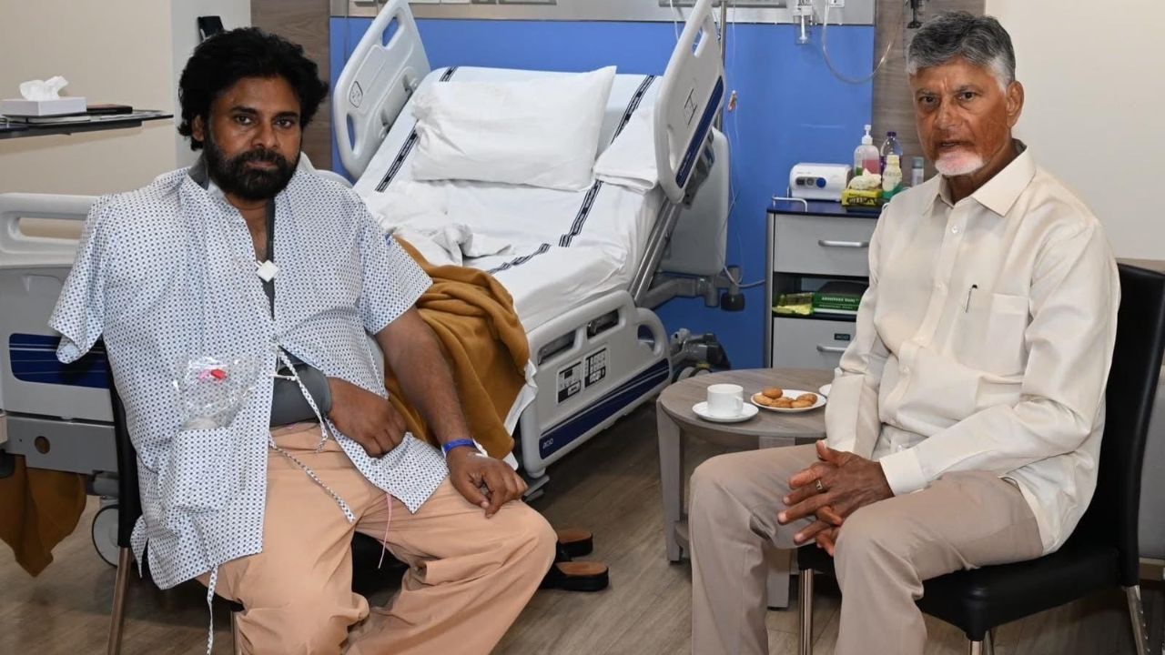 AP CM Chandrababu: ముంబైలో పవన్ కల్యాణ్‌ను పరామర్శించిన సీఎం చంద్రబాబు..