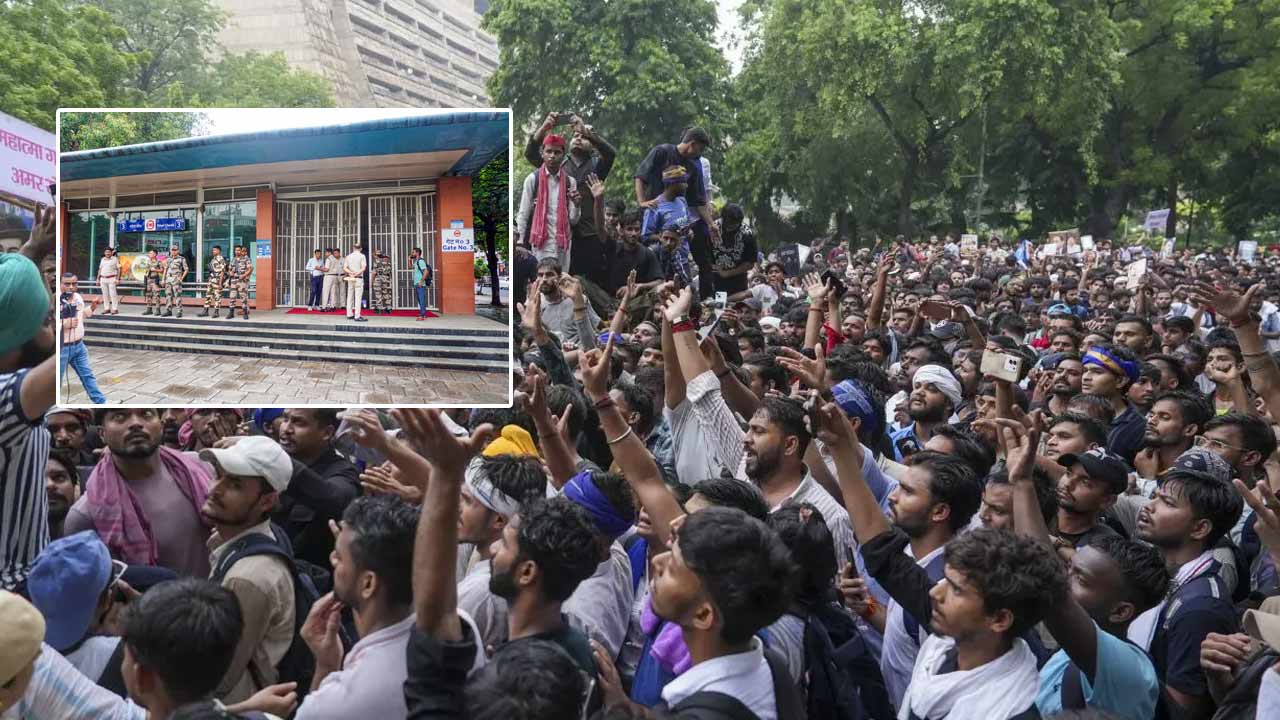 Delhi protests: హస్తినలో ఆగని ఆందోళనలు.. 16 మెట్రో స్టేషన్లు మూసివేత.. ఆంక్షలు..
