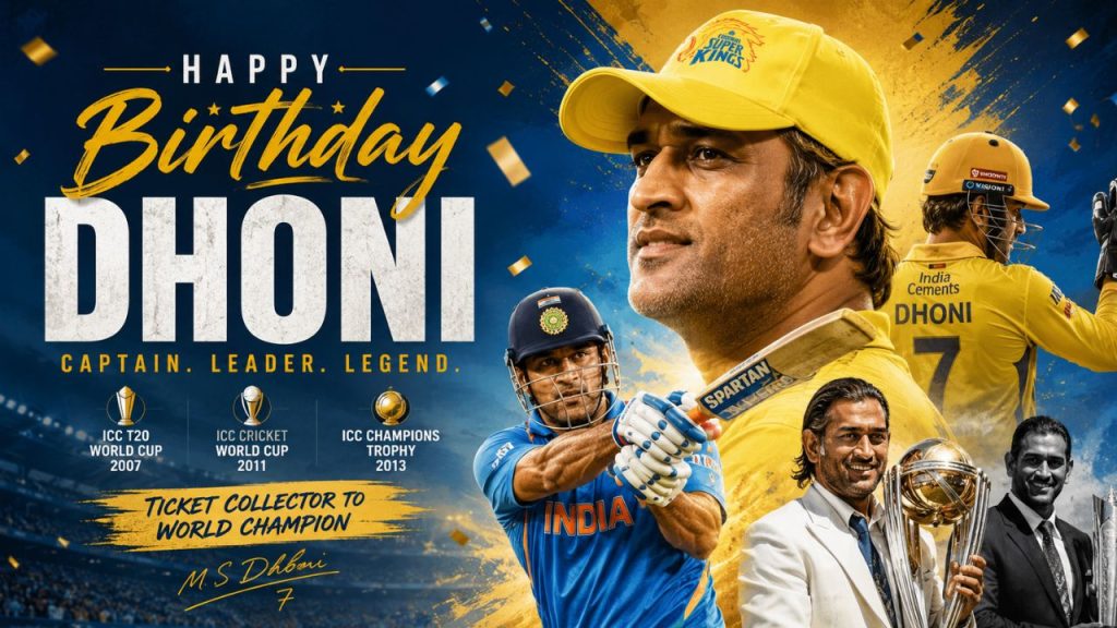 Happy Birthday Dhoni