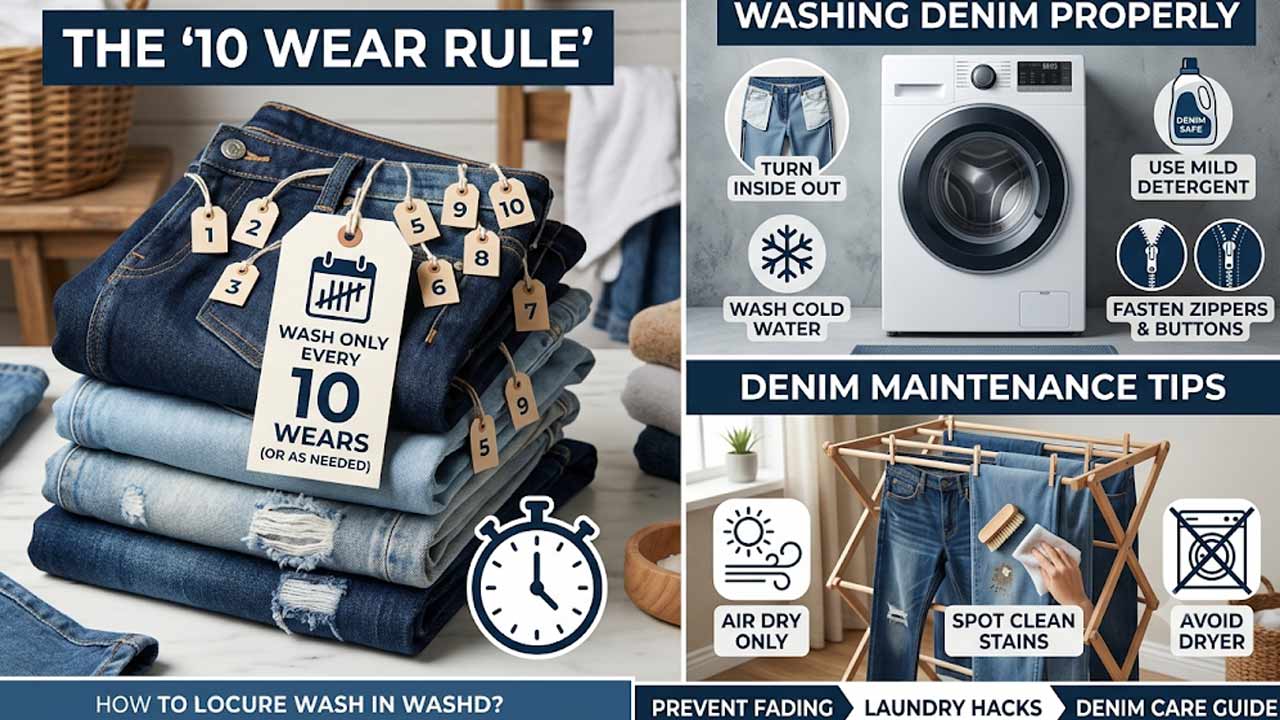 Jeans Cleaning Tips: కొత్త జీన్స్ త్వరగా పాతబడుతుందా..? అసలు కారణం మీ ఉతికే విధానమే..!