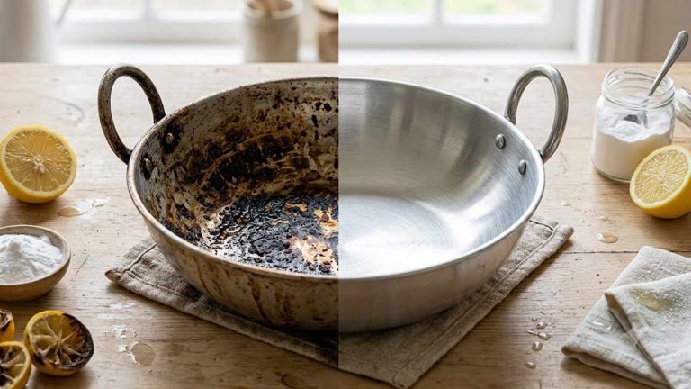 Kitchen Cleaning Hacks: కడాయిపై పేరుకుపోయిన మొండి మురికి, జిడ్డు తొలగించే సహజ పద్ధతి.. అమ్మమ్మ చెప్పిన సీక్రెట్ ఇదే