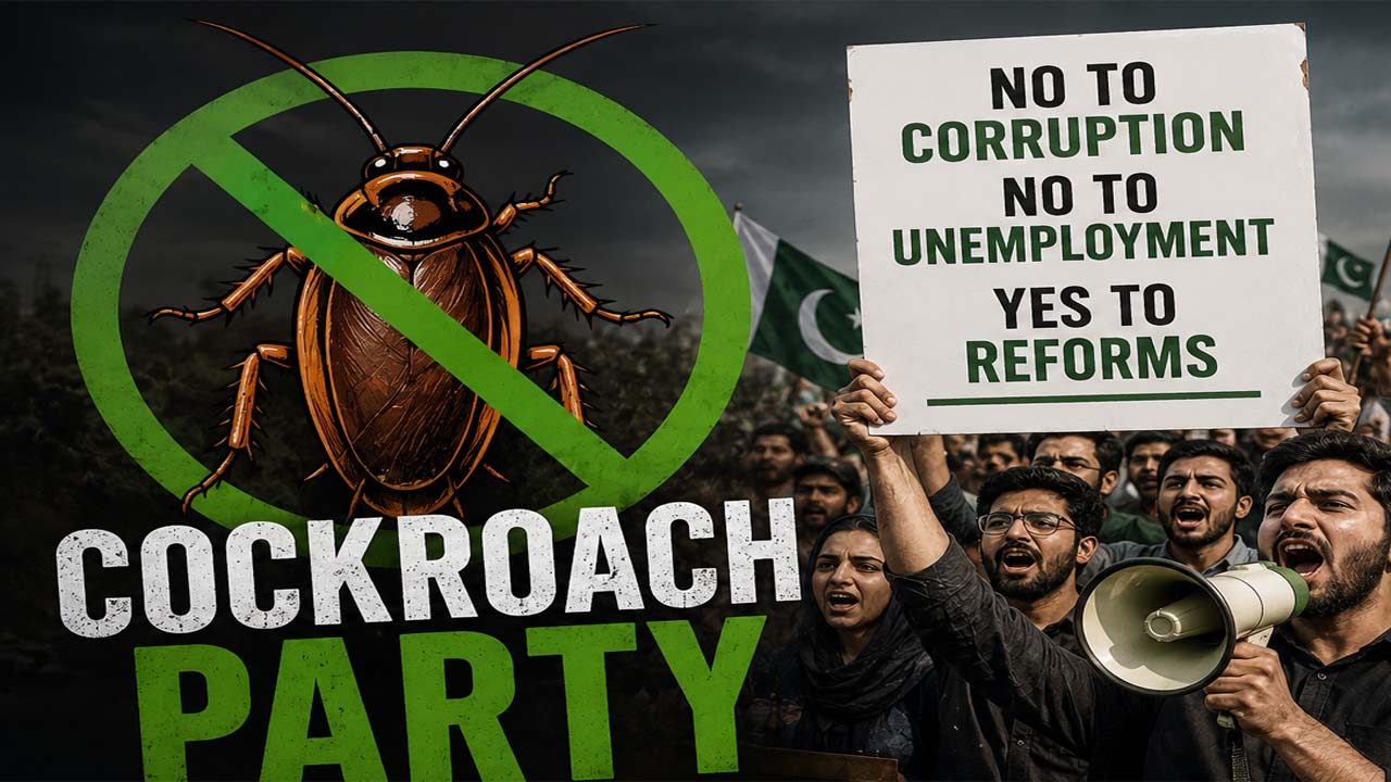 cockroach party pakistan anti corruption youth movement