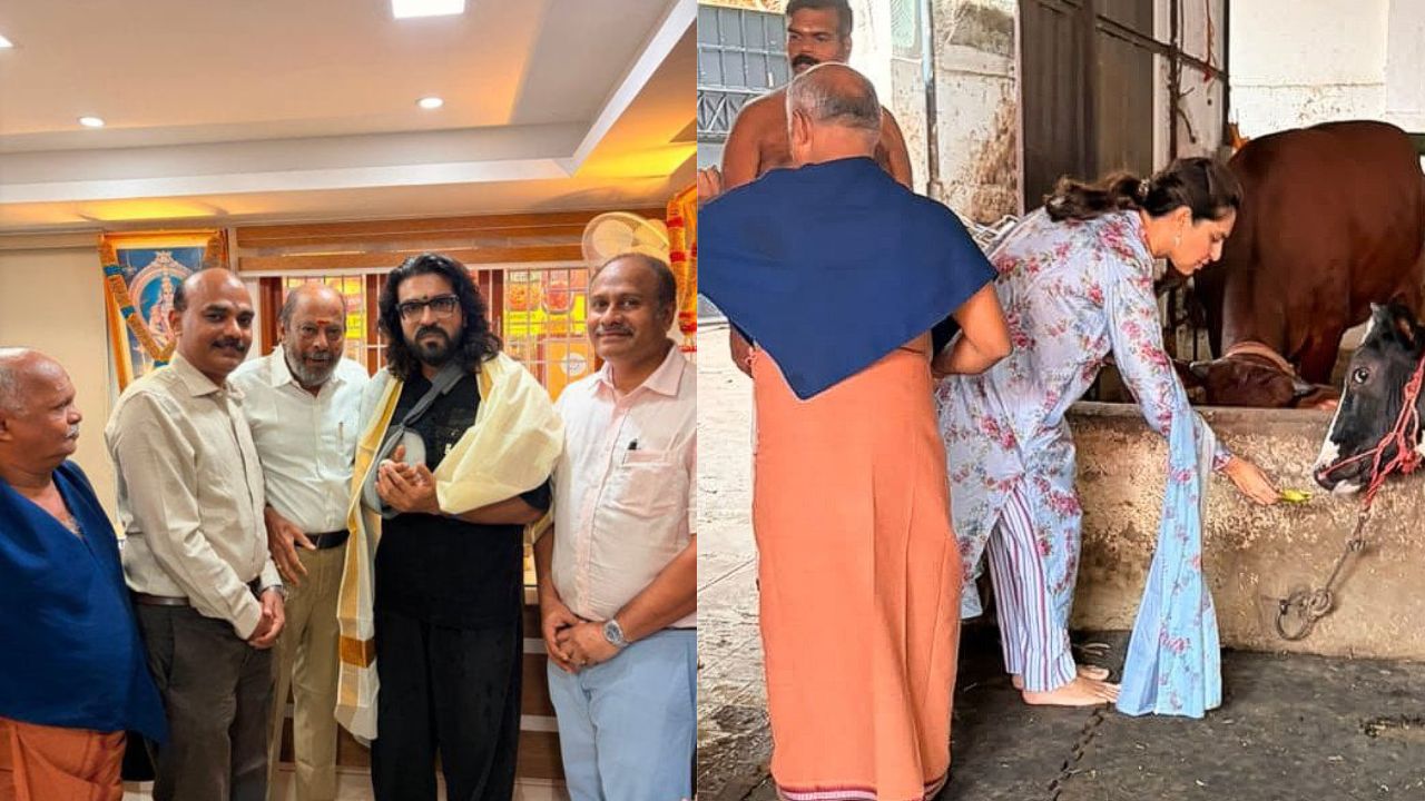 Ram Charan: సర్జరీ తర్వాత తొలి దర్శనం.. కోయంబత్తూరు అయ్యప్ప ఆలయంలో రామ్ చరణ్ పూజలు!