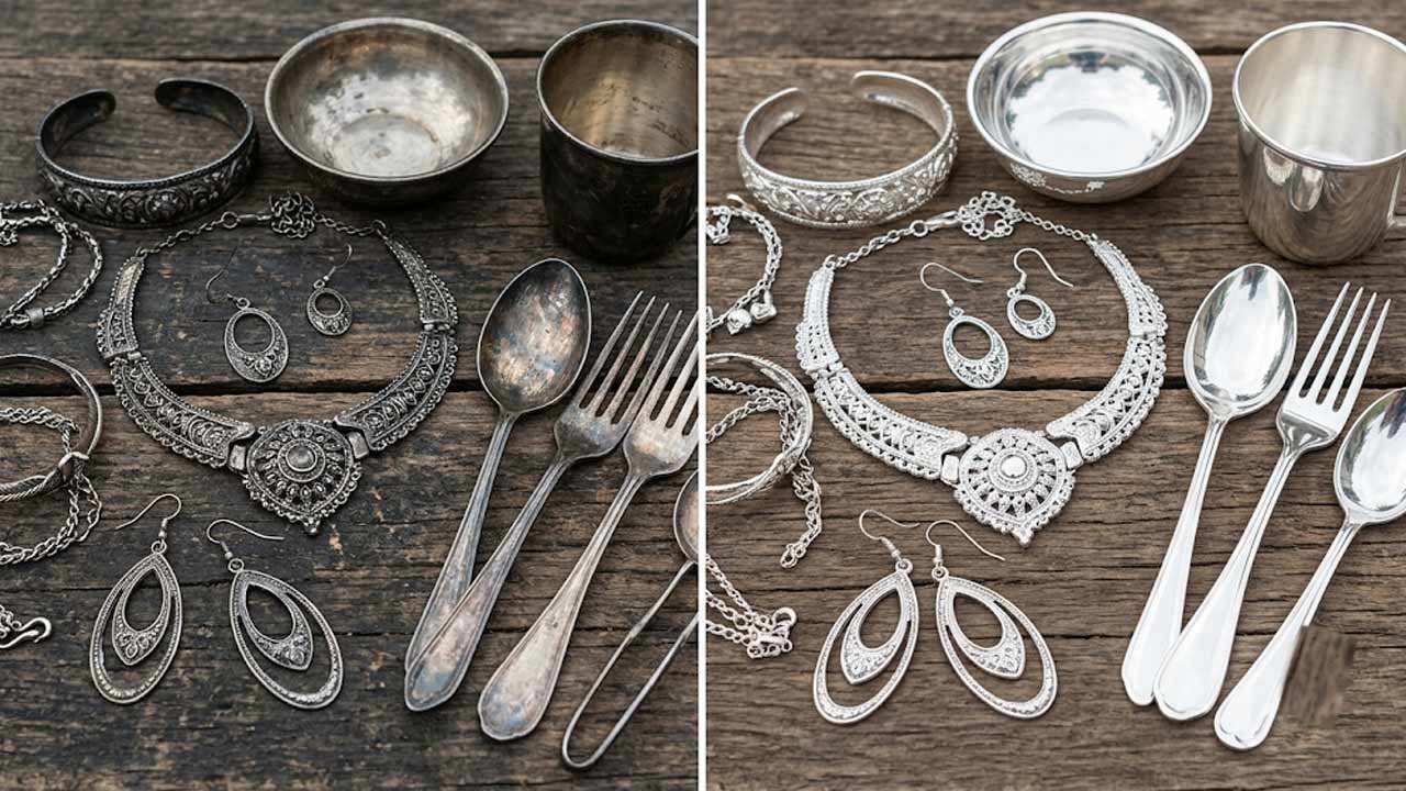 Silver Cleaning Tips: వెండి పాత్రలు, ఆభరణాలు నల్లబడ్డాయా?.. ఇంట్లోనే మెరిపించే ఈజీ టెక్నిక్ ఇదే