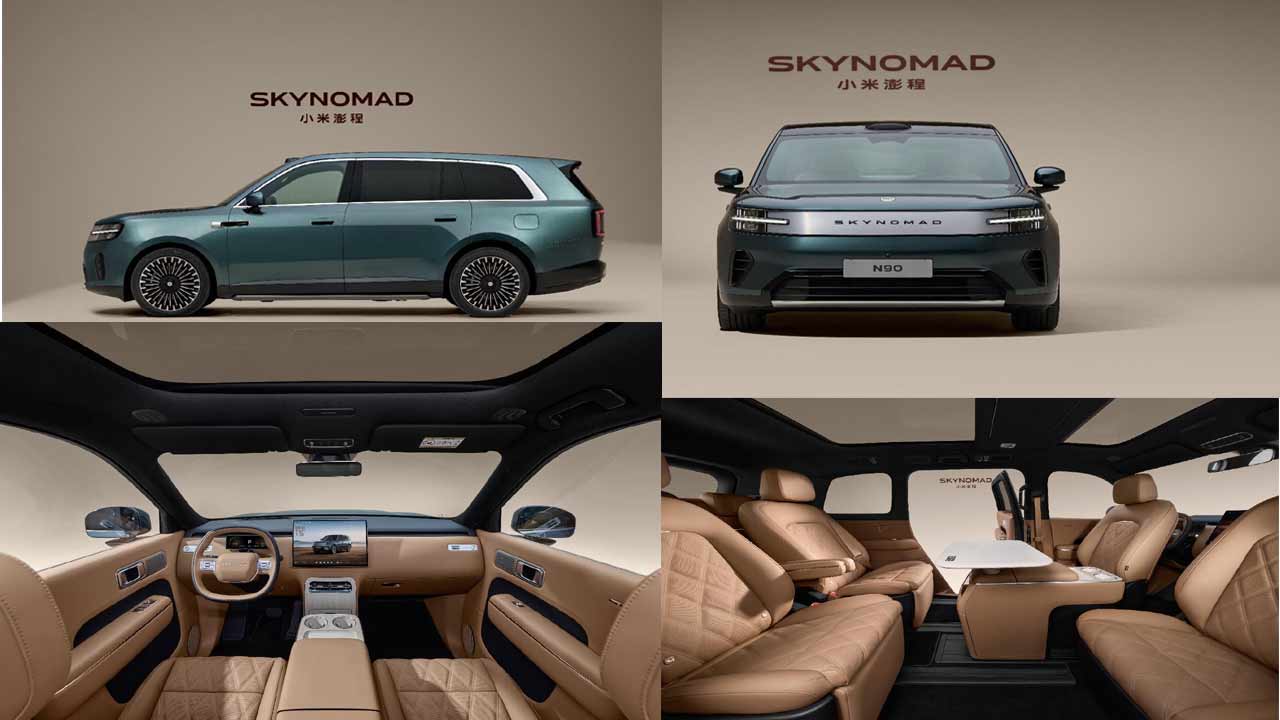 xiaomi skynomad series electric suvs launched with 505km range ai cabin 25 speakers and awd