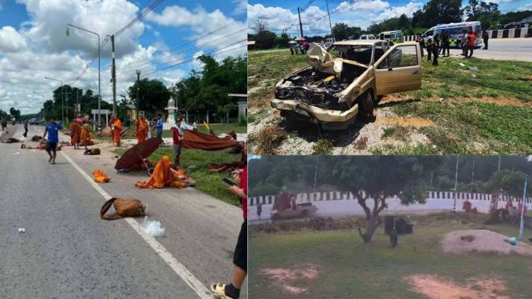 Thailand: 11 ఏళ్ల బాలుడి ర్యాష్ డ్రైవింగ్.. 9 మంది సన్యాసుల ప్రాణాలు బలి.! వీడియో వైరల్..