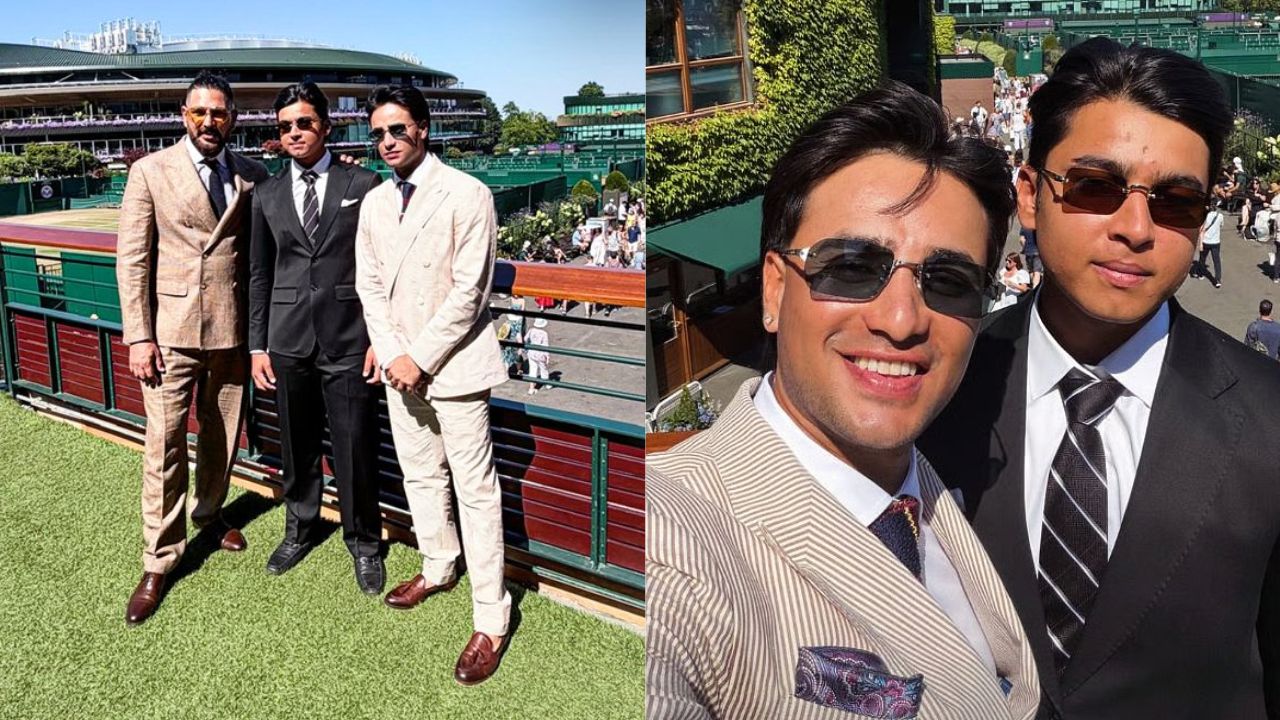 Vaibhav Sooryavanshi: బ్లాక్ సూట్‌, సన్‌గ్లాసెస్.. అదిరిపోయిన వైభవ్ లుక్.! వింబుల్డన్ ఫైనల్లో భారత క్రికెట్ త్రయం సందడి.!