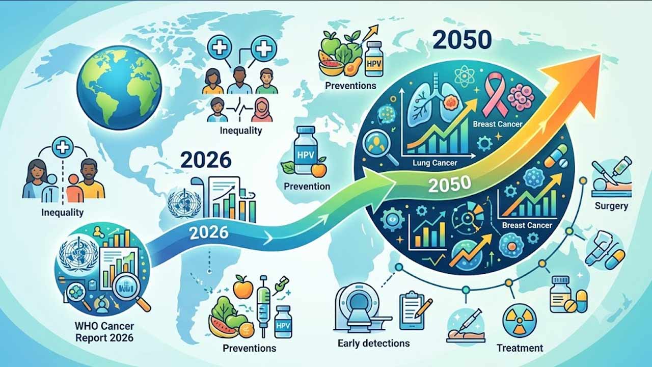 WHO Cancer Report 2026: ఏడాదికి కోటి మంది మృతి..! క్యాన్సర్‌పై WHO షాకింగ్ నివేదిక..