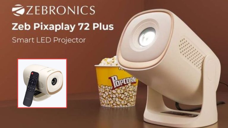 రూ.5,499కే 120 అంగుళాల స్క్రీన్.. Zebronics Zeb-PixaPlay 72 Plus స్మార్ట్ ప్రొజెక్టర్ లాంచ్.!