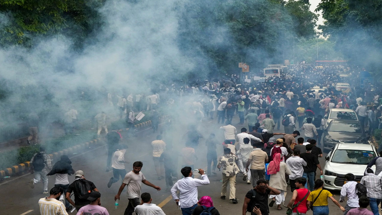 delhi sansad chalo protest violence police injured detentions cjp