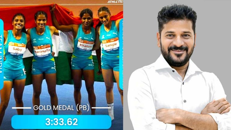 Asian U23 Athletics: స్వర్ణ పతకంతో మెరిసిన తెలంగాణ బిడ్డ.. సీఎం రేవంత్ అభినందనలు..