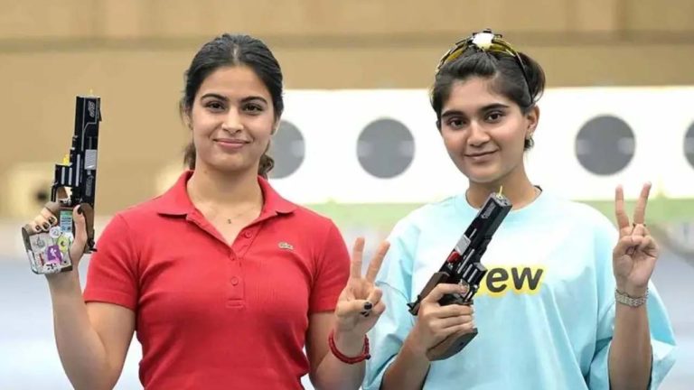 ISSF World Cup2026: ISSF వరల్డ్ కప్‌లో భారత్ డబుల్ ధమాకా.. ఈషాకు గోల్డ్, మనుకు బ్రాంజ్.!